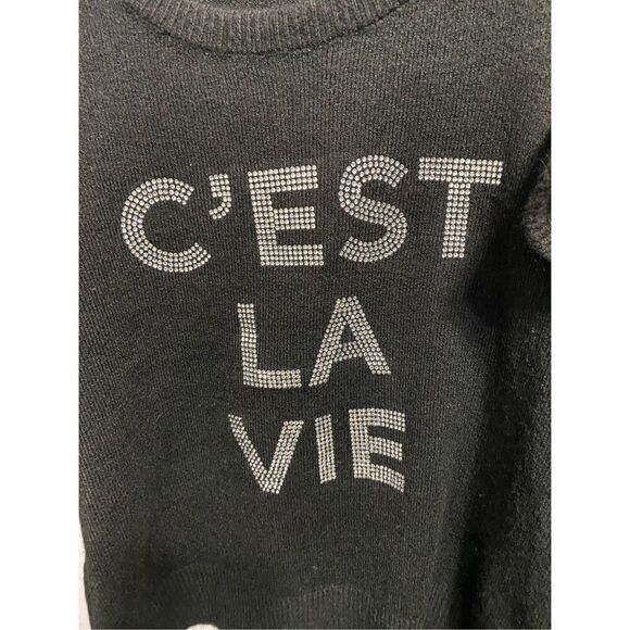 Size XL women’s black color with rhinestones sign Karl Lagerfeld NWT - Picture 4 of 10